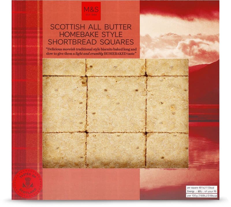 Marks & Spencer Homebaked Shortbread Squares