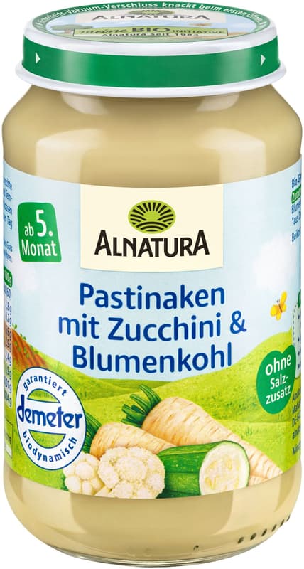 Alnatura BIO Parsnips with courgettes, cauliflower