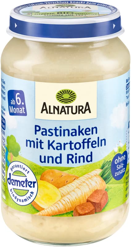 Alnatura BIO Pastinake mit Kartoffeln und Rind