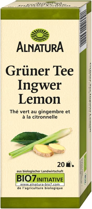 Alnatura BIO Grüner Tee Ingwer-Zitrone