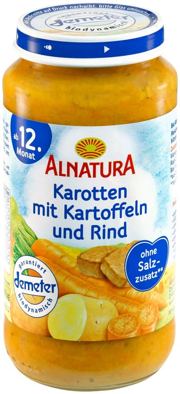 Alnatura BIO Carrots with potatoes and beef