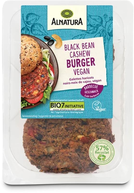 Alnatura BIO Black Bean-Cashew Burger VEGAN