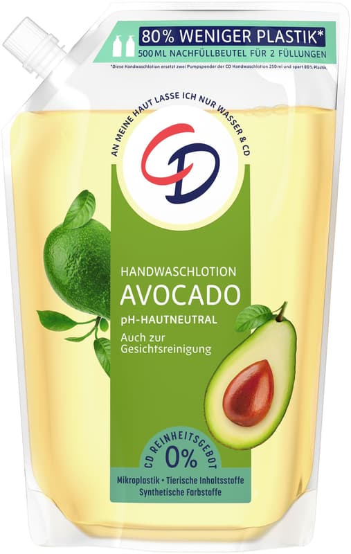 CD Avocado Waschlotion im Nachfüllbeutel