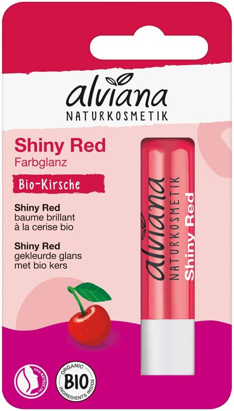 alviana Lip Care Shiny Red Organic Cherry