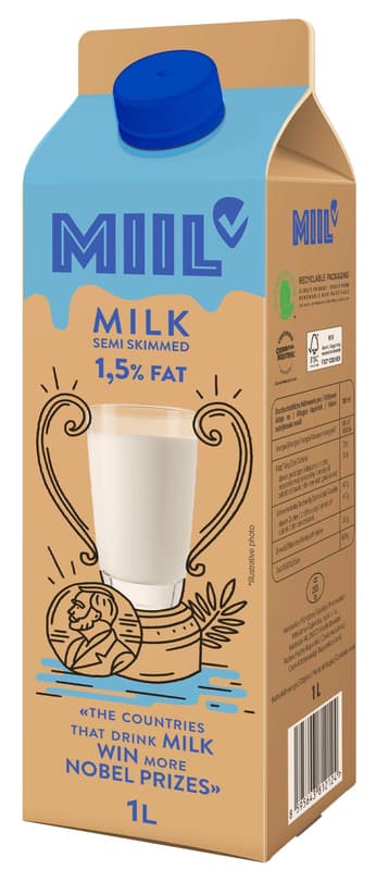 Miil Low fat fresh milk 1,5%
