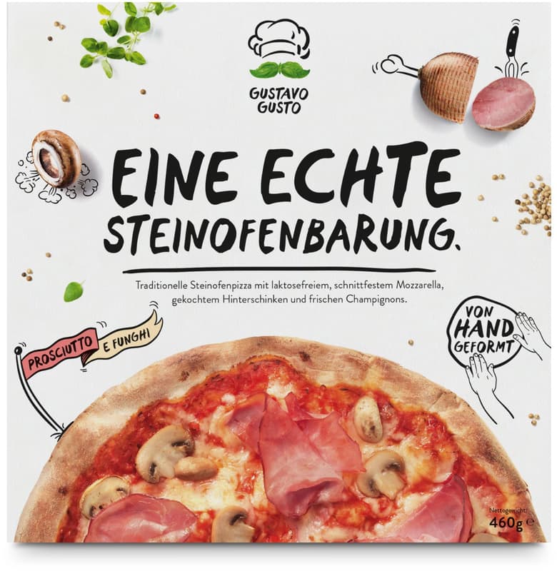 Gustavo Gusto Pizza Prosciutto e Funghi