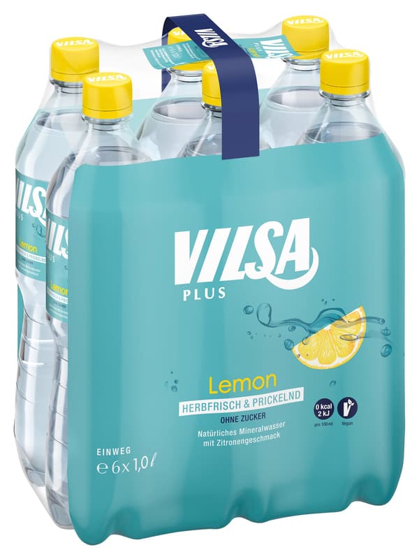Vilsa Plus Lemon 6x1 l PET (EINWEG)