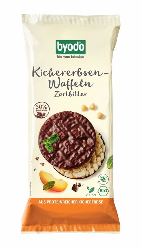 Byodo BIO Kichererbsen-Waffel Zartbitter