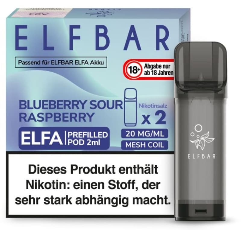 Elfbar Elfa Pod Blueb.Sour Rasbp. 20mg