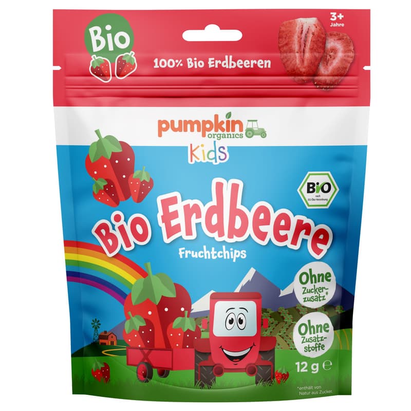Pumpkin Organics - Bio Erdbeere Fruchtchips