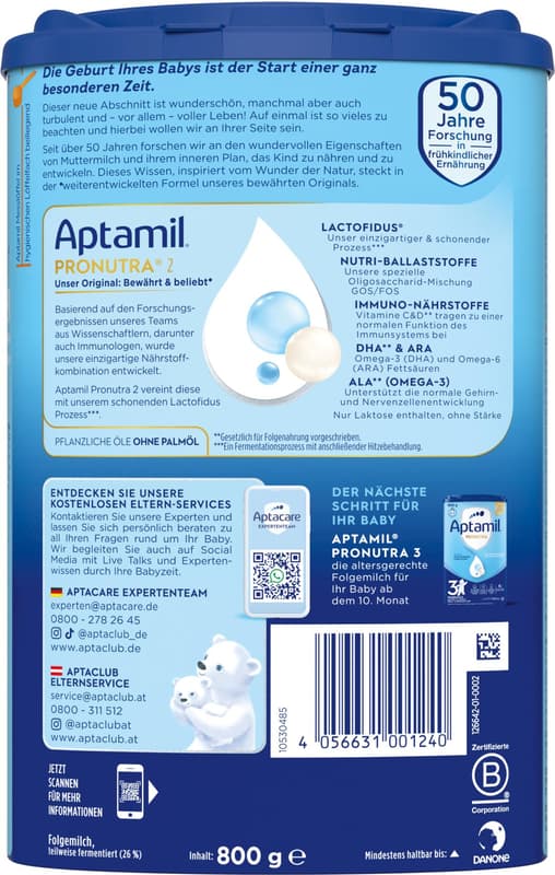 Aptamil Pronutra 2 Folgemilch