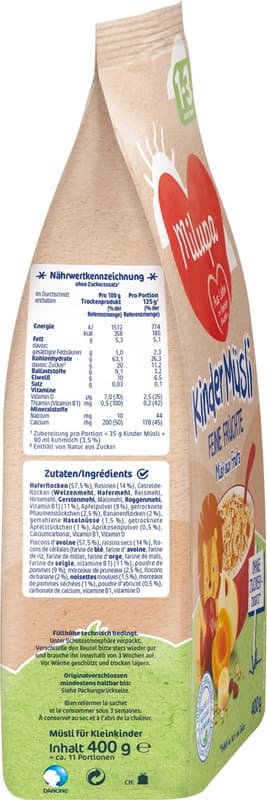 Milupa Kindermüsli Früchte