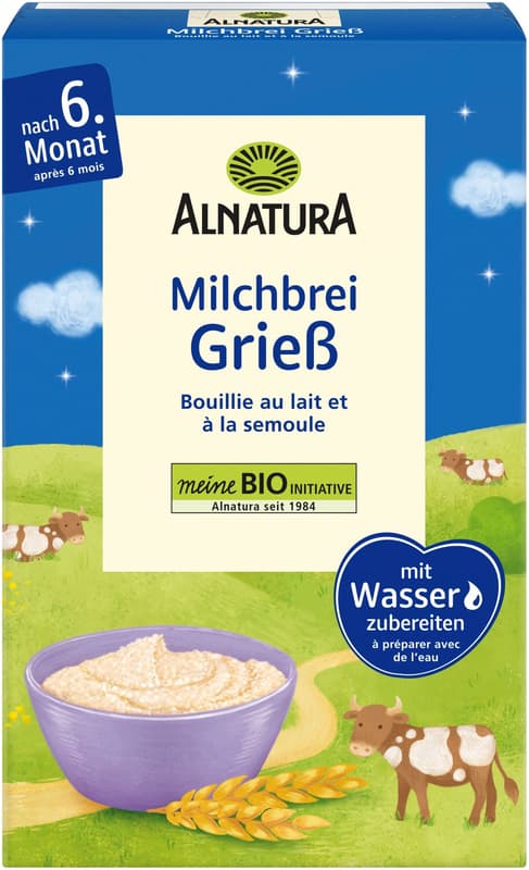 Alnatura Organic Milk Porridge Semolina
