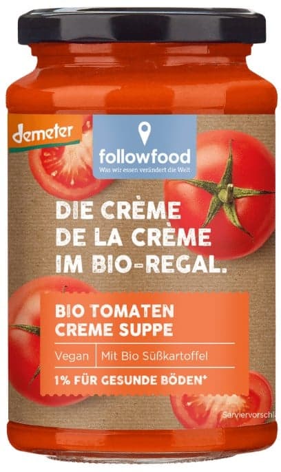 followfood Bio Demeter Tomaten Creme Suppe