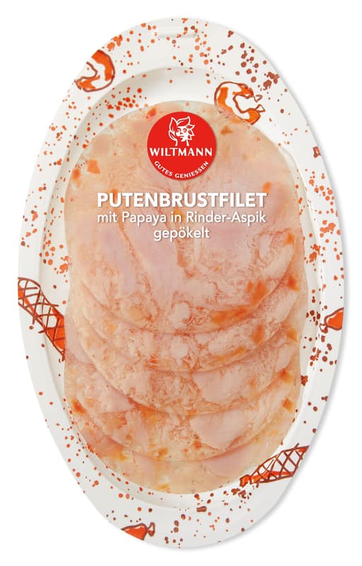 Wiltmann turkey breast fillet with 
papaya in beef aspic