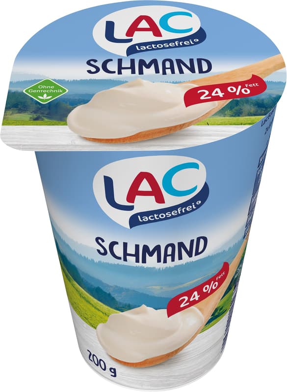 SWM LAC Sour Cream 24% Fat, Lactose-free*, 10 x 200 g