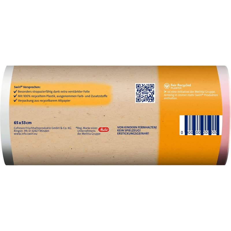 Swirl 35 l Tragegriff-Müllbeutel Reißfest & Dicht