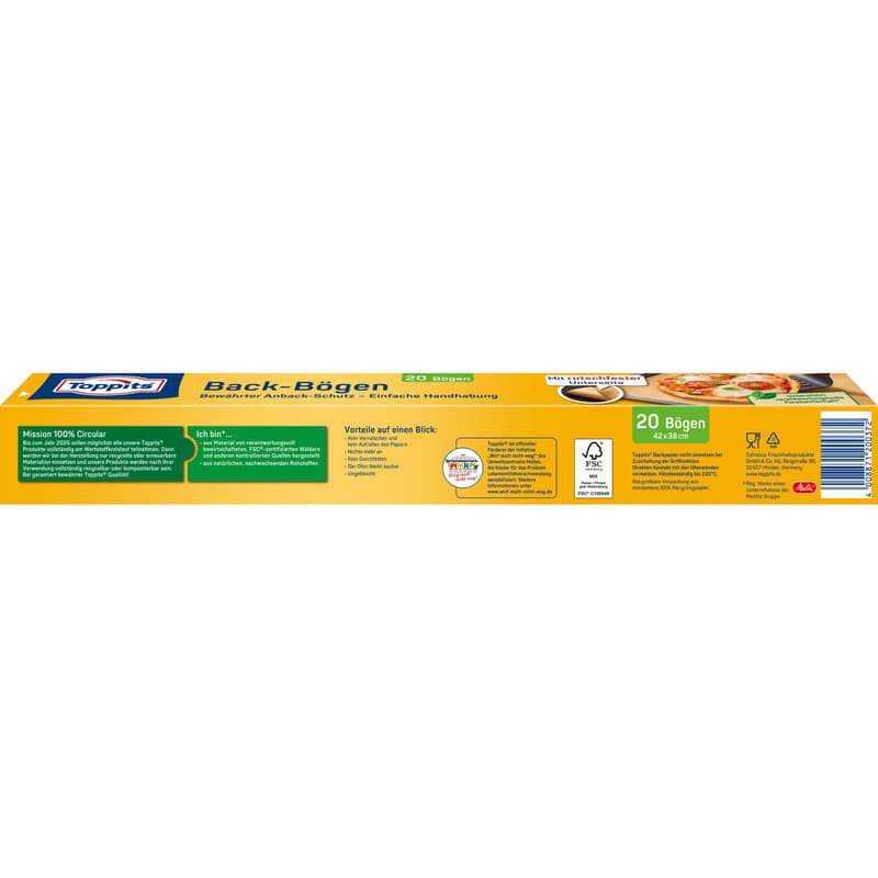 Toppits Backpapier-Bögen Rutschfest