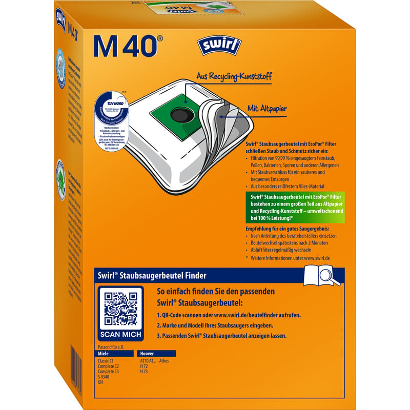 Swirl M 40 EcoPor® für Miele