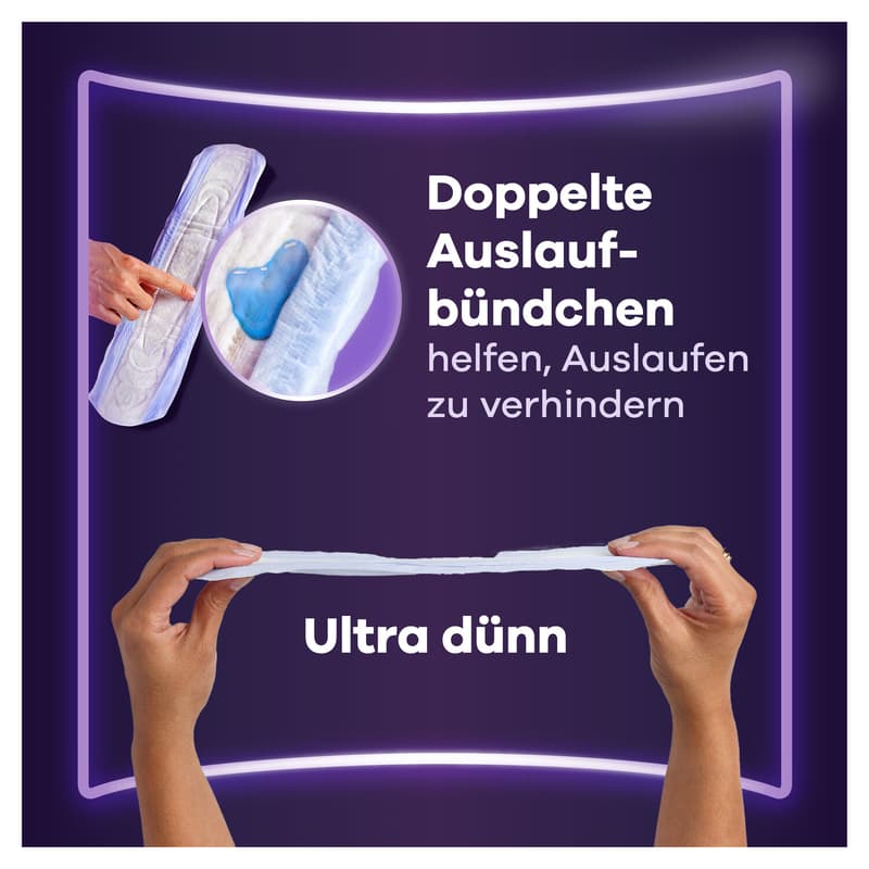 Always Discreet Incontinence Pads For Women Ultimate Night 20 pieces