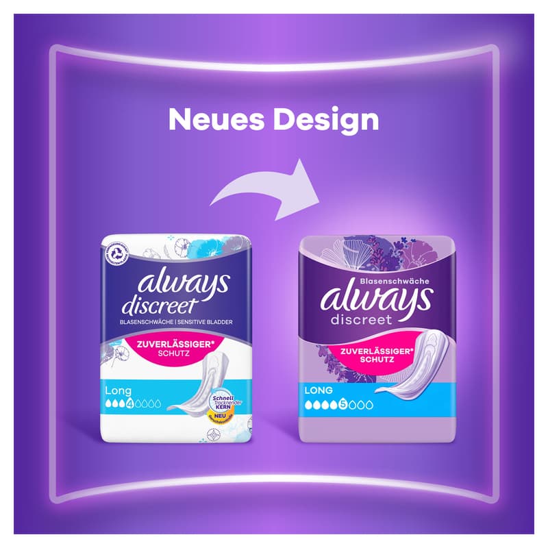 Always Discreet Inkontinenzeinlagen Für Frauen Long 10 Stück