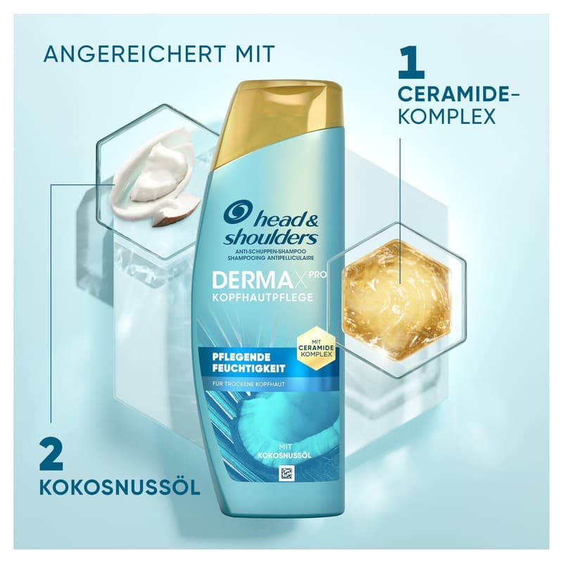 Head & Shoulders DERMAXPRO Feuchtigkeit Pflegeshampoo, 250 ml