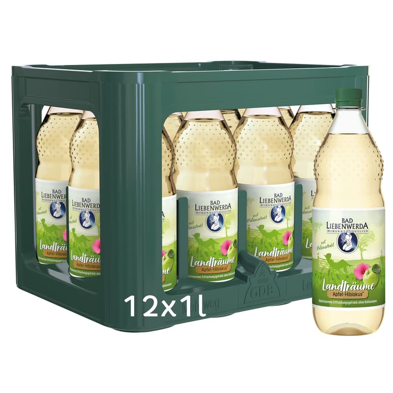 Bad Liebenwerda Landträume Apfel-Hibiskus 12x1l (MEHRWEG)