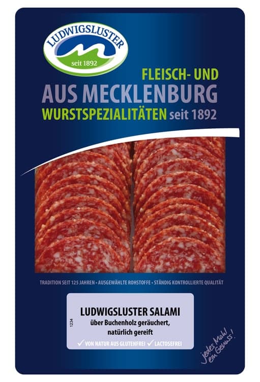 Ludwigsluster Salami in Scheiben