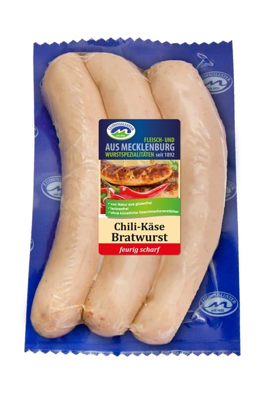 Ludwigsluster Chili-Käse-Bratwurst