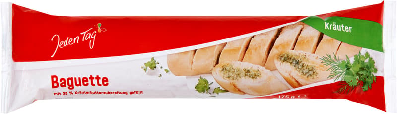Jeden Tag Kräuterbutter-Baguette