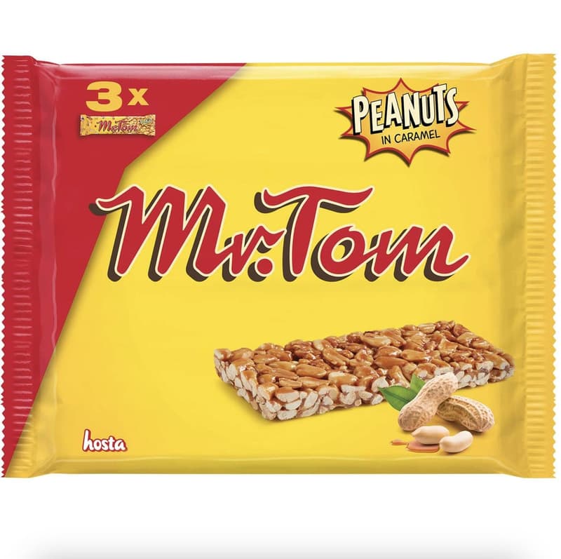 Mr. Tom Peanuts in Caramel Riegel 3er