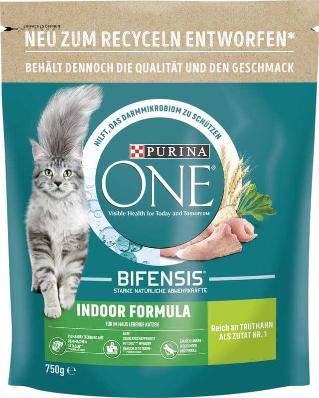 Purina ONE BIFENSIS Indoor Formula Reich an Truthahn und Vollkorn-Getreide
