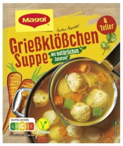 MAGGI Guten Appetit Grießklößchen Suppe