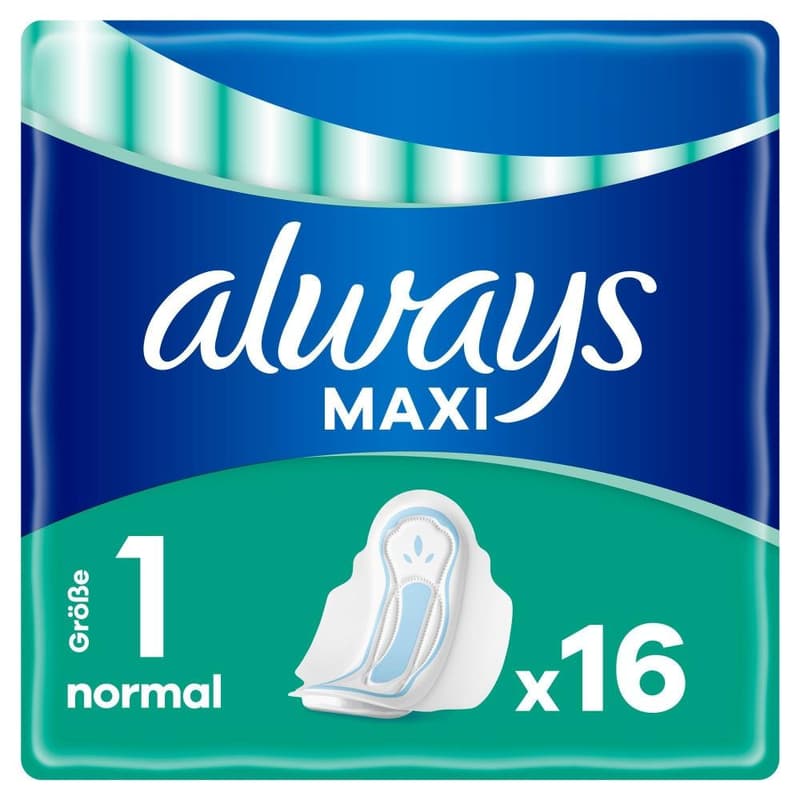 Always Maxi Pad Normal with Wings 16