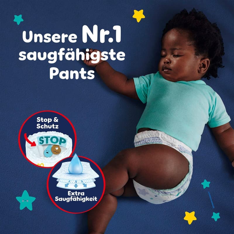 Pampers Night Pants Gr. 5, Monatsbox, 11-17kg