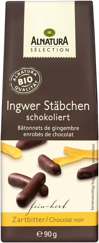Alnatura ORGANIC Ginger Sticks chocolate-coated