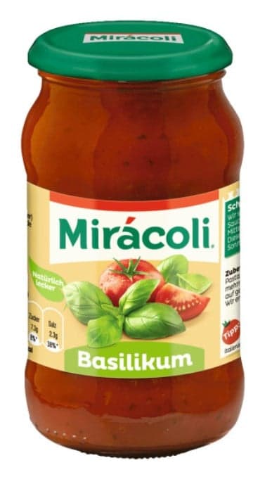 Miracoli Pasta Sauce Tomate Basilikum