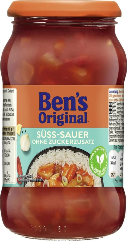 Ben's Original Süss-Sauer ohne Zuckerzusatz