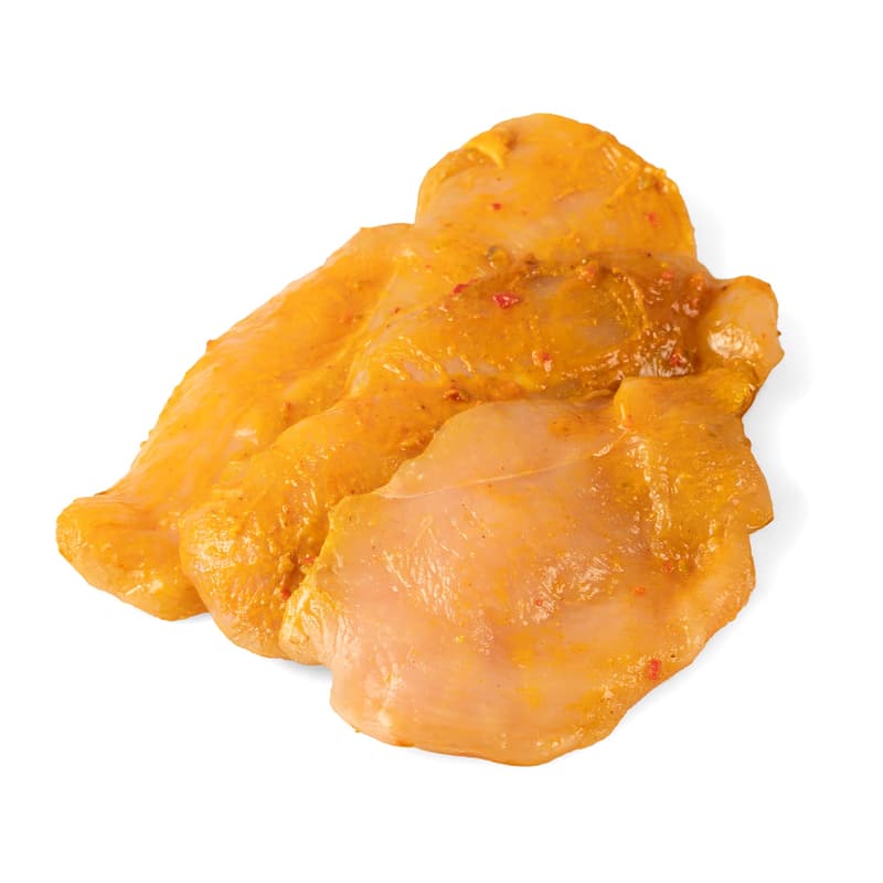 Traditionsgeflügel Hähnchen Filet Schnitzel mariniert Curry