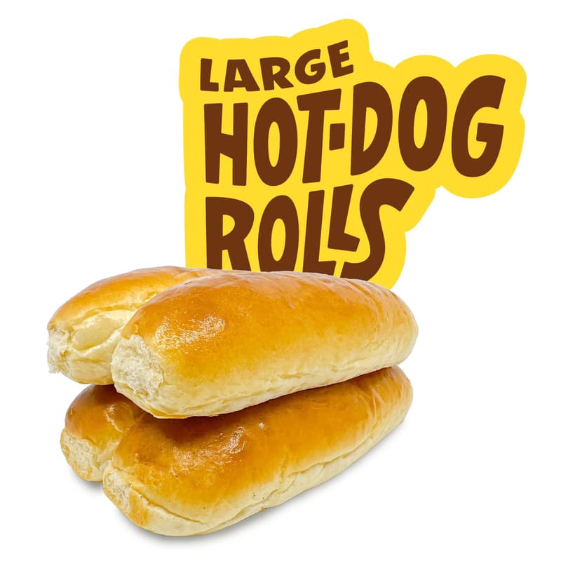 Bekarei Hot Dog Rolls 4 Stück