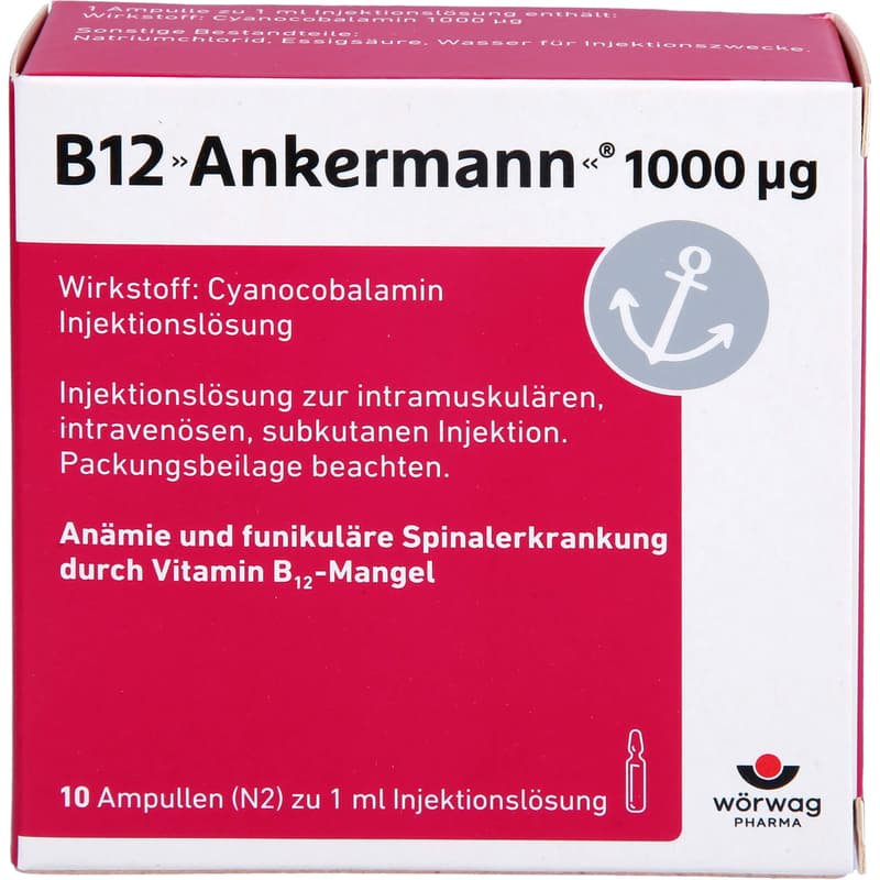B12 ANKERMANN 1000 μg solution for injection Amp.