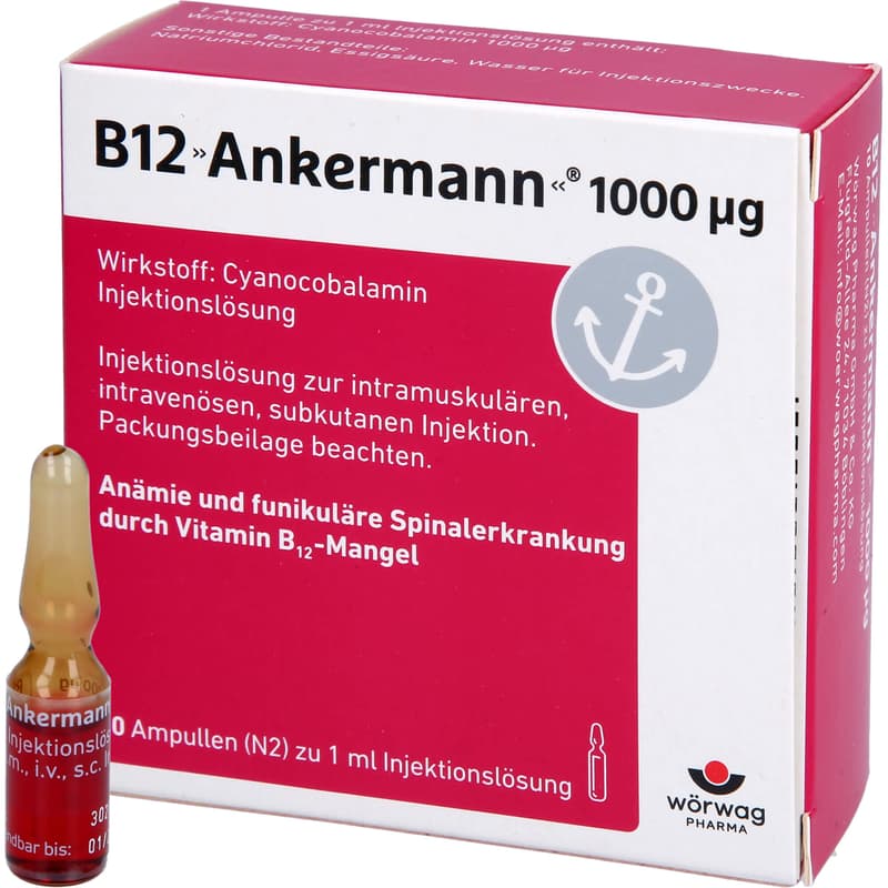 B12 ANKERMANN 1000 μg solution for injection Amp.