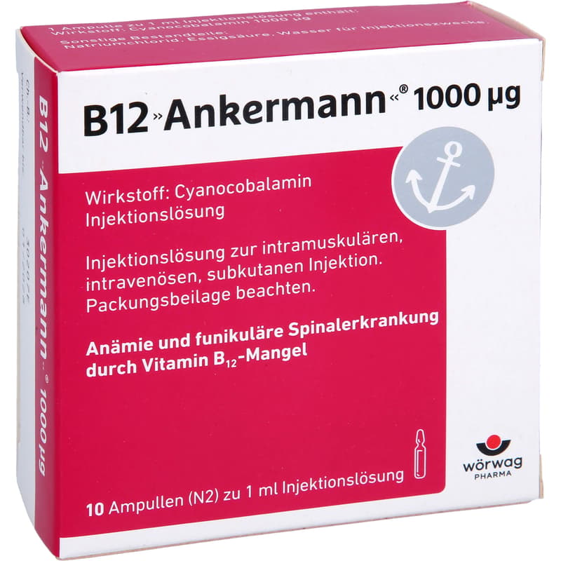 B12 ANKERMANN 1000 μg solution for injection Amp.