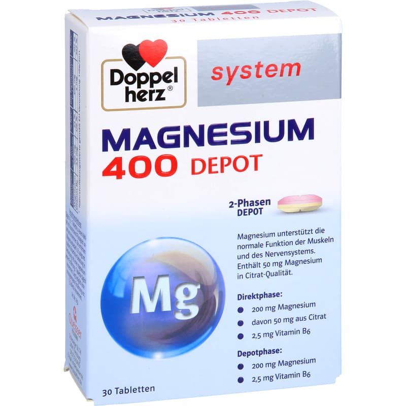 DOPPELHERZ Magnesium 400 Depot system Tabletten