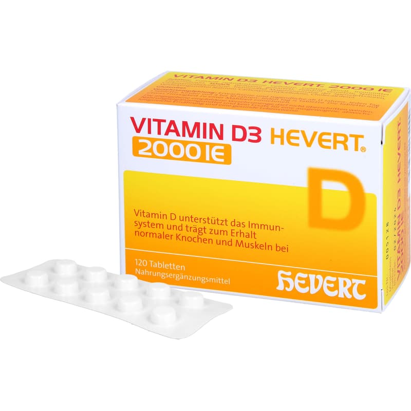 VITAMIN D3 HEVERT 2000 I.E. Tabletten