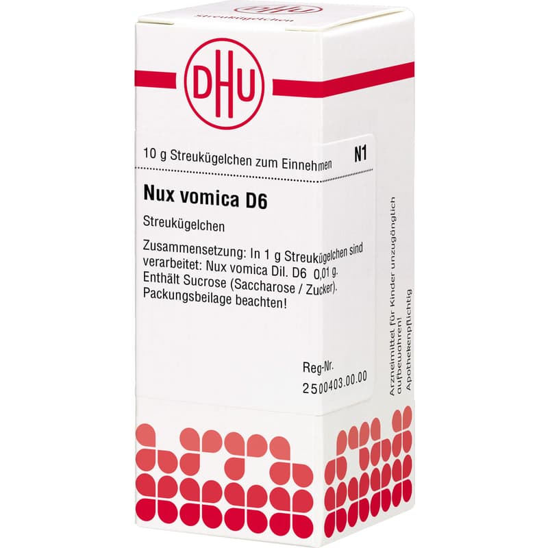 NUX VOMICA D 6 Globuli
