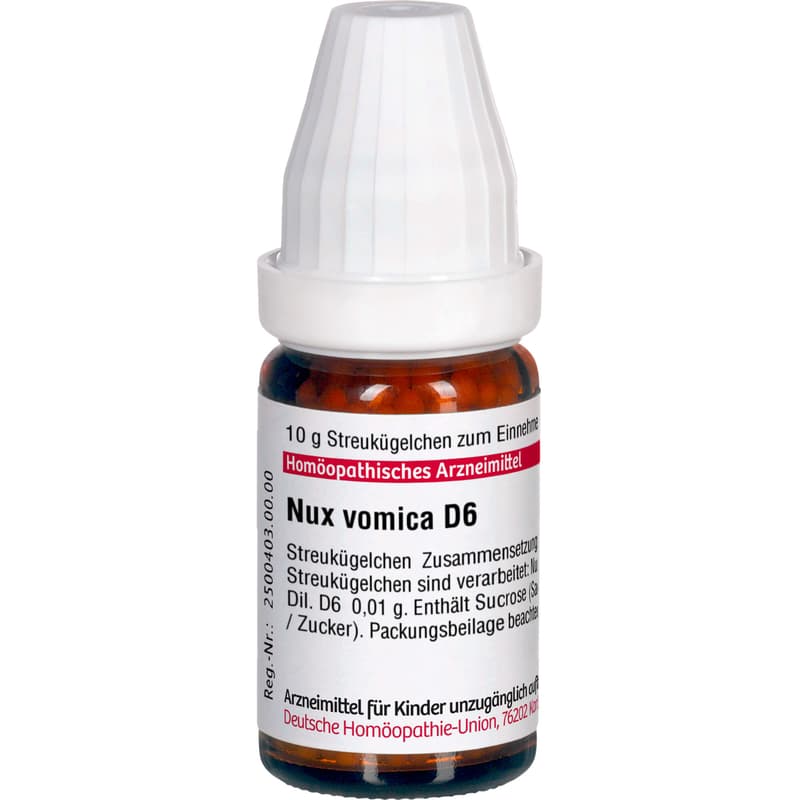 NUX VOMICA D 6 Globuli