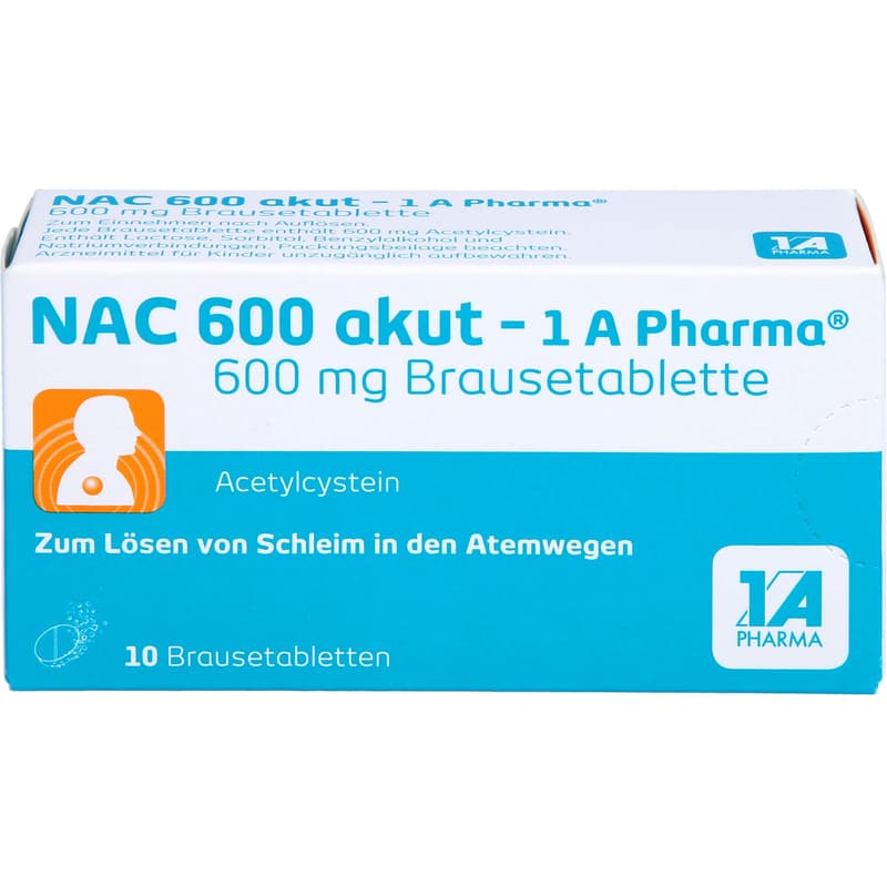 NAC 600 akut-1A Pharma Brausetabletten