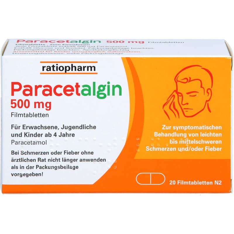 PARACETALGIN 500 mg Filmtabletten