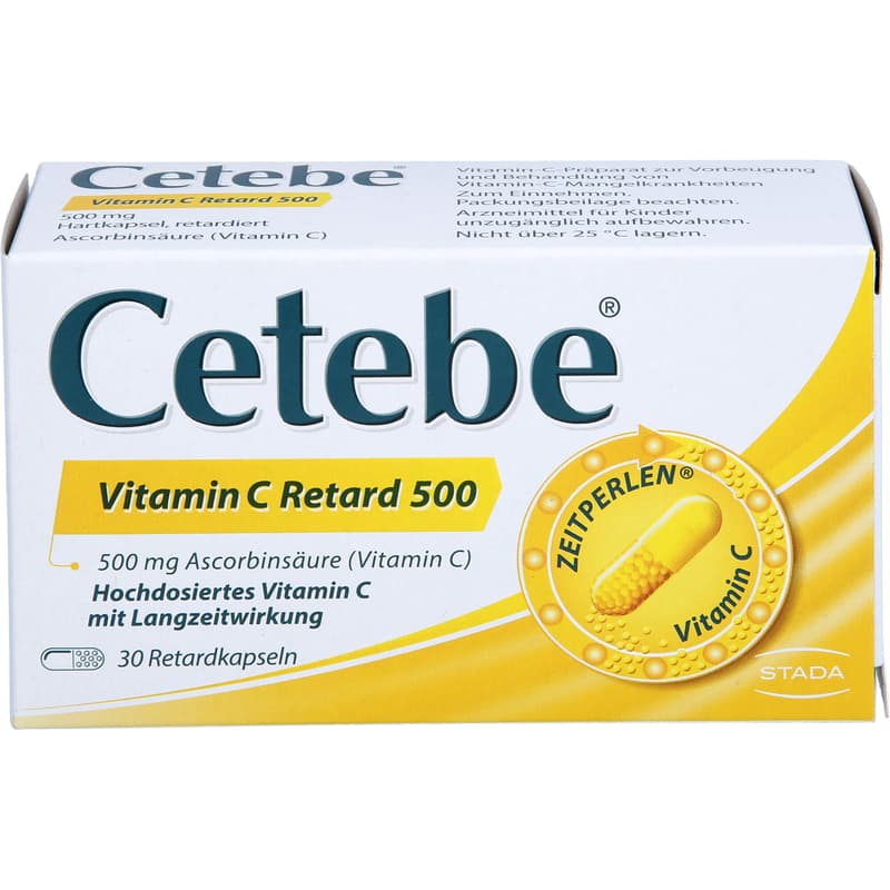 CETEBE Vitamin C sustained release capsules 500 mg
